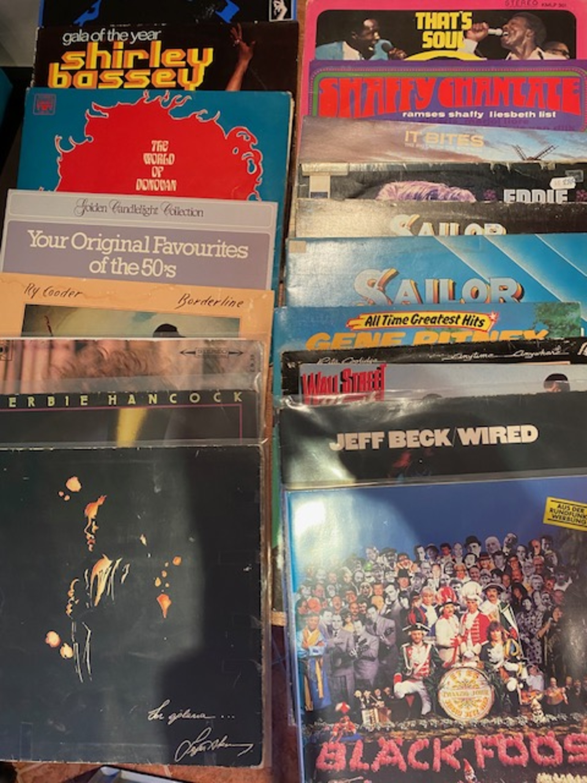 Ca. 100x Vinyl langspeelplaten , O.a. Jef Beck, Joe Cocker En Elvis